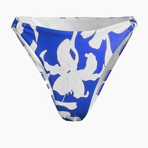 NWT - Milly Blue and White Floral Bikini Bottom